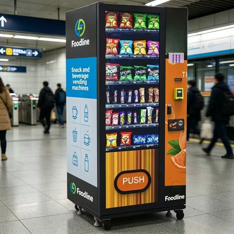 Food Snacks Vending Machine - Mesin Penjual Otomatis Kombinasi Makanan Ringan