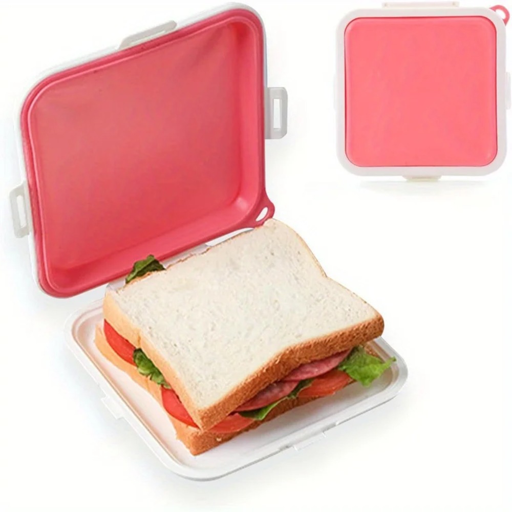 Food And Snacks For Picnic - Kotak Penyimpanan Sandwich Silikon Wadah Sandwich