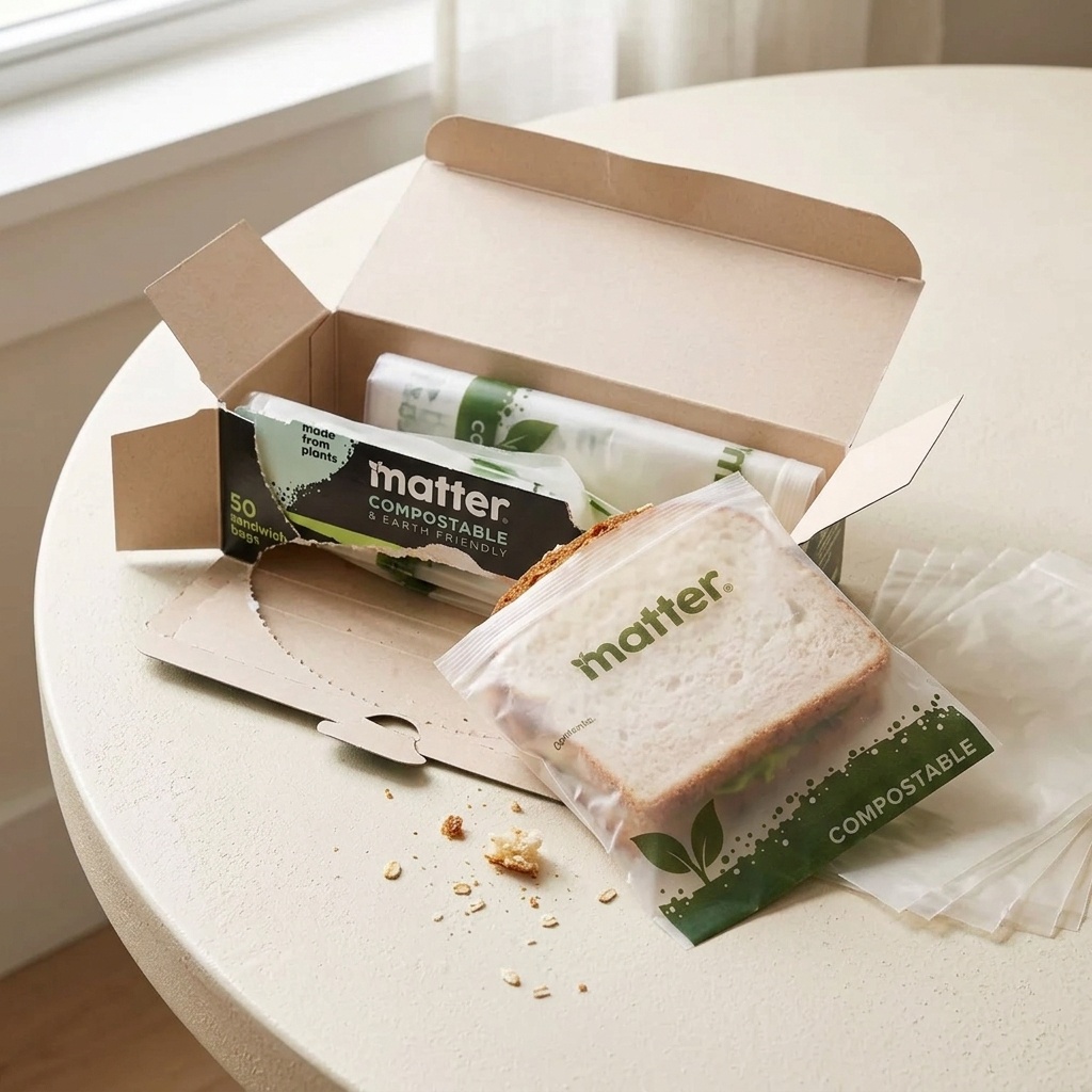 Food And Snacks For Picnic - 50 Kantong Sandwich Komposabel Berbahan Dasar