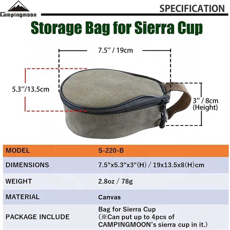 Tas Mini Kanvas CAMPINGMOON S2 - Food Snacks Delivery ulasan dan harga