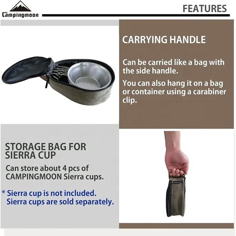 Tas Mini Kanvas CAMPINGMOON S2 - Food Snacks Delivery ulasan dan harga