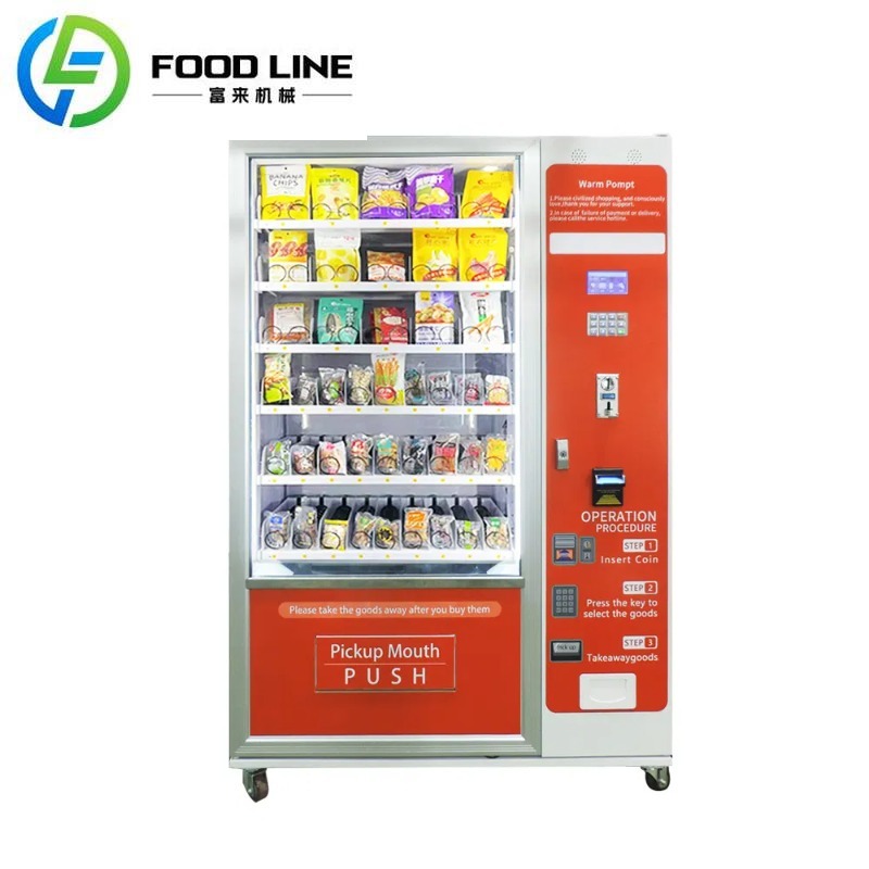 Mesin Penjual Otomatis Kombina - Food Snacks Vending Machine ulasan dan harga