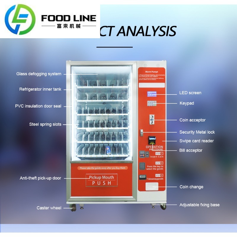 Mesin Penjual Otomatis Kombina - Food Snacks Vending Machine ulasan dan harga