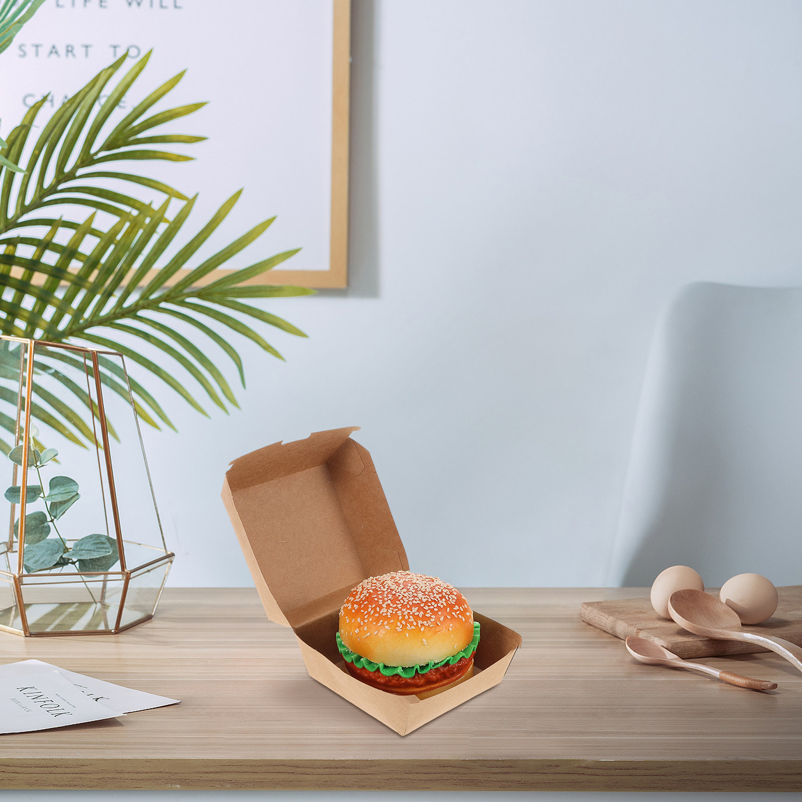30 Buah Kotak Burger Kertas Kr - Food And Snacks For Picnic ulasan dan harga