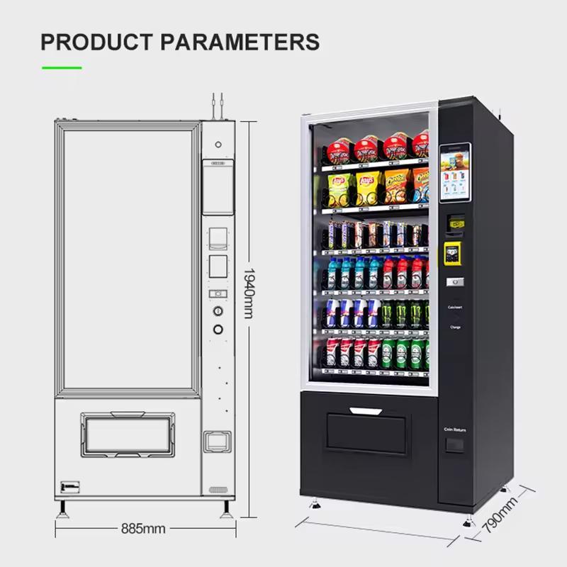 Mesin Vending Kombinasi Klasik - Food Snacks Vending Machine ulasan dan harga