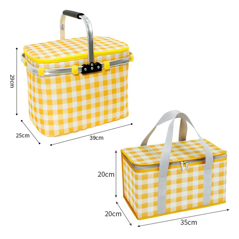 Tas makan siang Pastoral Retro - Food And Snacks For Picnic ulasan dan harga